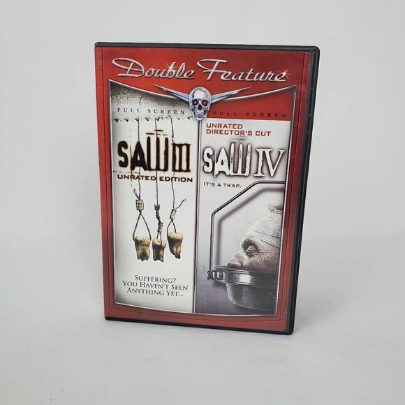 Double Feature Saw 3 Saw 4 [DVD] - Picture 1 of 4